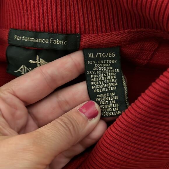 Vintage huskers red polo embroidered Antigua performance fabrics size XL - Picture 6 of 8
